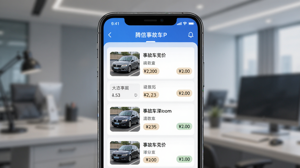 �����¹ʳ�APP����չʾ������Ϊ�ֻ���Ļ��ʾ�¹ʳ������б�������Ϊ�����ֻ�ģ�ͣ��Ű��࣬���Ϊ�Ƽ�����磬ϸ�ڰ�����������ͼ��۸��ǩ�������������ɾ����޶���Ԫ��