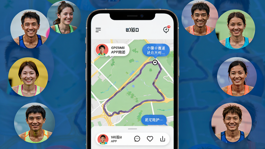 ��һ����APP�����������棬������һȺ����ͷ��Χ�Ƶ�ͼ�켣������Ϊ�ֻ���Ļ������Ϊ���½ṹ���Ű����������Ϊ�����罻�磬ϸ�ڰ�����ɫͷ�������������ܲ�·�ߣ����ʸ��壬�ɾ����޶���Ԫ��