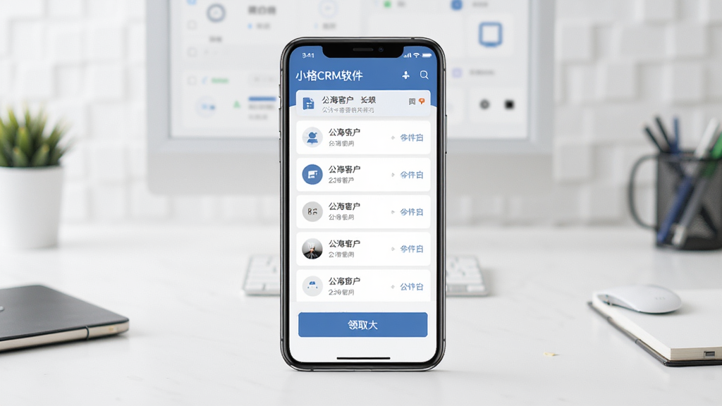 С��CRM����������չʾ����������Ϊ�ֻ���Ļ����Ļ����ʾ�����ͻ��б�����ȡ��ť������Ϊ���İ칫���棬���־��жԳƣ���������Լ��ϸ�����������ʸɾ����޶���Ԫ��