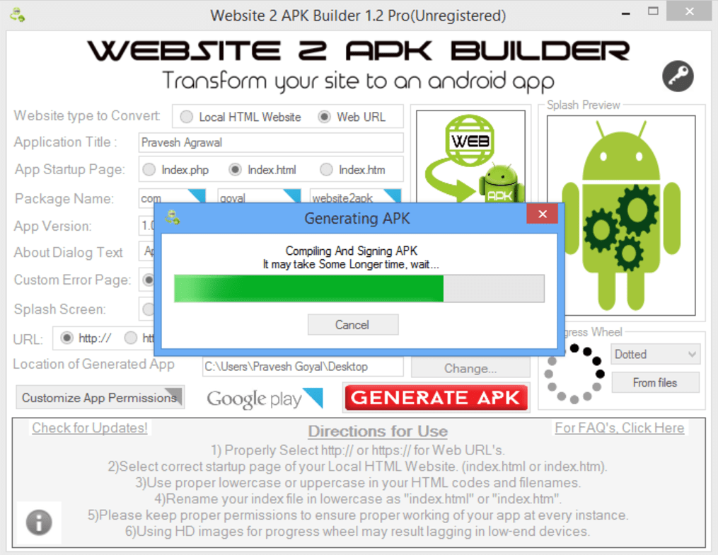 Web2Apk ��׿�� Ԥ��ͼ