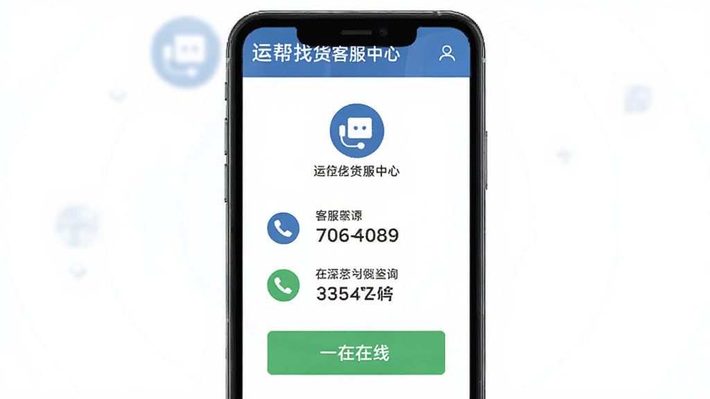 �˰��һ��ͷ����Ľ��棬�ֻ���Ļ��ʾ�ͷ���ϵ��ʽ��������ѯ��ڣ�����Ϊ�ֻ������־��У��Ű����������������ϸ�ڰ����ͷ�ͼ�ꡢ�绰���롢���߰�ť�������������ɾ����޶���Ԫ��