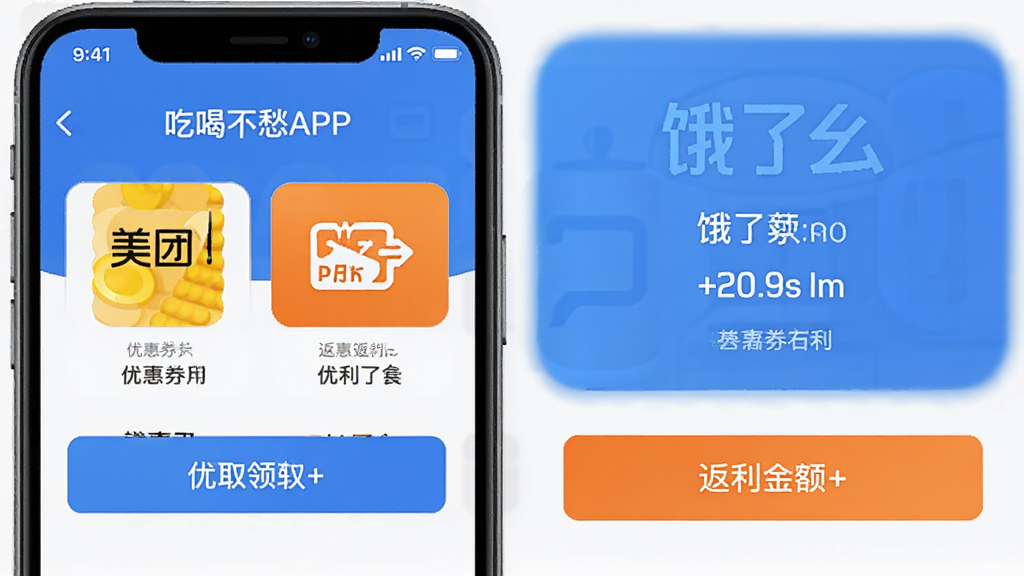 �ԺȲ���APP��������ҳ���ͼ��չʾ���źͶ���ô��ڣ�ҳ�����Ż�ȯ��ȡ��ť�ͷ�������ʶ���ֻ������Ű����࣬��ɫ�ͳ�ɫ���䣬��ƽ��Ʒ�񣬸��廭�ʣ��ɾ�������Ԫ��