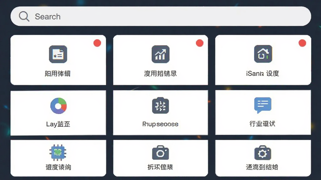 ���������ͼ������ΪiSanyӦ����ҳ������Ϊ�����������ӾŹ�����ͼ�꣬�Ű��࣬���Ϊ�ִ������ƽ����ϸ�ڰ���������ͼ�����ֱ�ǩ����Ϣ��㣬�����������ɾ����޶���Ԫ��