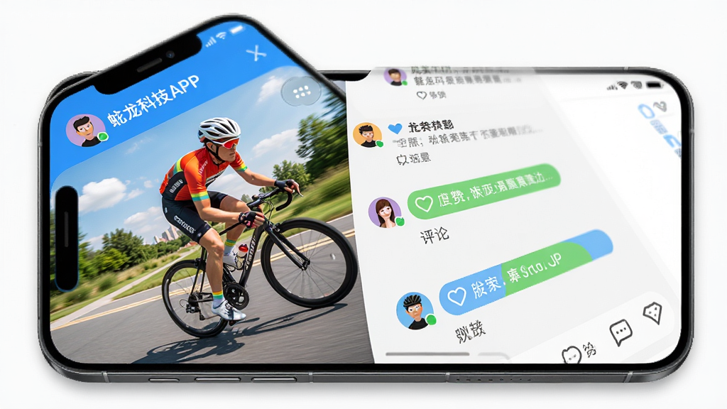 ����Ƽ�APP��������ҳ�棬����Ϊ�ֻ���Ļ��ʾ�����߶�̬��������棬���ַ������Ű��������������˶���ϸ�ڰ���ͷ�񡢵��ޡ�����ͼ�꣬���ʸ��壬�ɾ����޶���Ԫ��