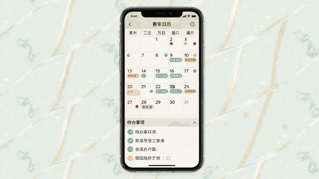 �������������ճ̹������棬�ֻ���Ļ��ʾ������ͼ�����ڸ��ڱ�ע�������ճ�СԲ�㣬�·�Ϊ���������б���������ù�����ɫ���Ű����룬����������ţ������������ɾ��޶���Ԫ��