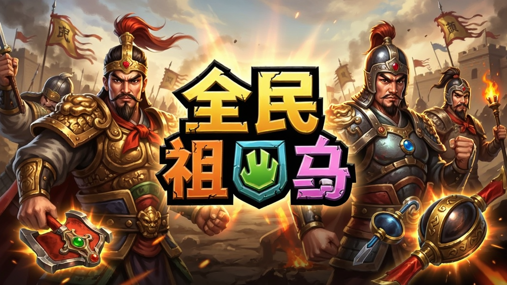 ȫ����������ͼ�������佫�����봫��װ��չʾ��������������ϷLOGO������Ϊ���ս���������Ѫ��ɫ�ʶԱ�ǿ�ң�����ϸ�壬�ɾ��޶���Ԫ��