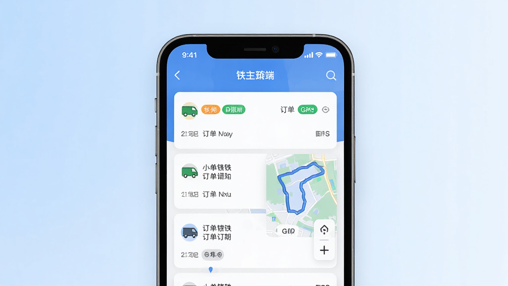 С����������App����չʾ������Ϊ�ֻ���Ļ��ʾ���������б���GPS��ͼ�켣������Ϊ�����ֻ�����������Ϊǳ��ɫ���䣬���Ϊ�ִ�����Ƽ��У�ϸ�ڰ�������״̬��ǩ������ͼ�ꡢʱ���ᣬ���ʸ��壬�ɾ����޶���Ԫ��
