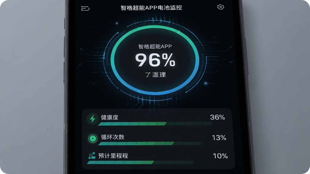 �Ǹ���APP��ؼ��ҳ�棬��Ļ������ʾһ��Բ�ε��ͼ�꣬�ڲ��аٷֱ����֣��·��г������ȡ�ѭ��������Ԥ����̵�������Ŀ�����������ɫģʽ���Ƽ���ǿ���Ű����룬�����������ɾ�������Ԫ��