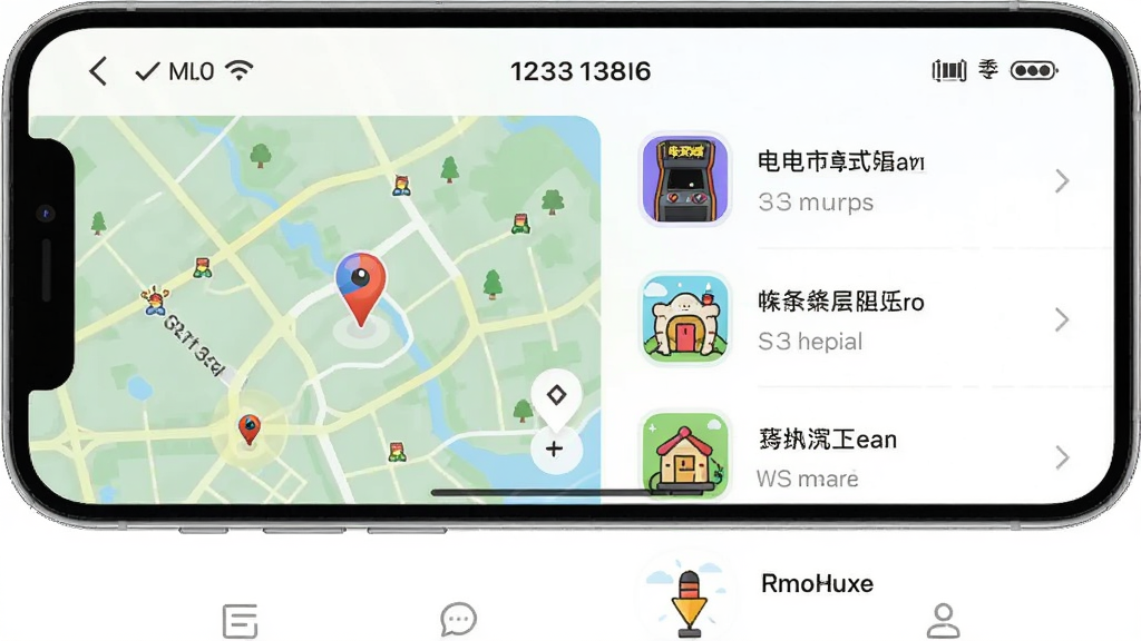 ���沿��APP�ܱ������Ƽ�ҳ�棬����Ϊ��ͼ�ͳ����б�������Ϊ���½ṹ���Ű����������Ϊ���������APP���棬ϸ�ڰ�������ǡ�������԰ͼ��;�����ʾ�����ʸ��壬�ɾ����޶���Ԫ��