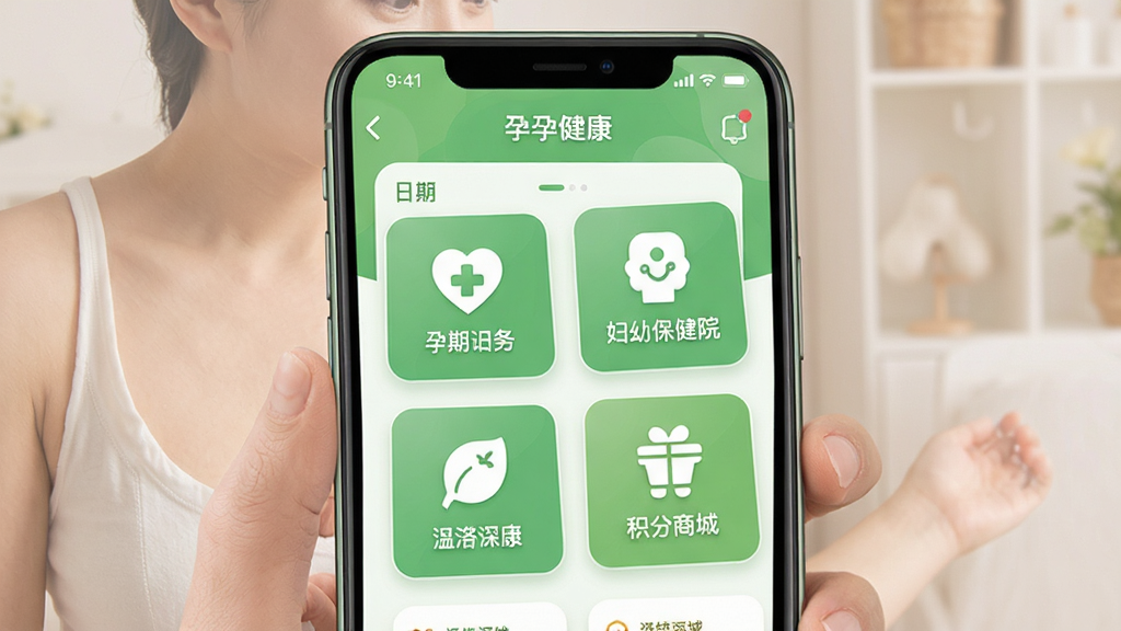 �н���APP������չʾ�������������������ױ���Ժ���񡢻����̳ǵ�ͼ�꣬������ɫ�������ּ�࣬�����ܰרҵ��ϸ���������߻��ʣ��ɾ����޶���Ԫ��