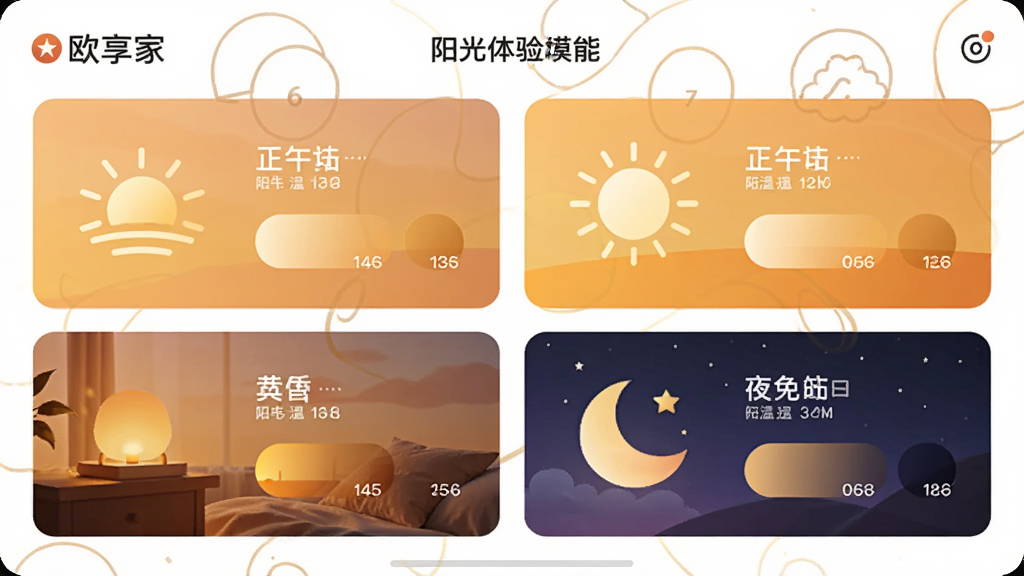 ŷ����APP�������鹦�ܽ��棬չʾ6����������ģʽ��Ƭ������Ϊ���������������У��Ű��������ۣ������ܰ���ʣ�ϸ�ڰ����ճ������硢�ƻ衢ҹ����ʱ��ͼ���ɫ��Ԥ�������ʸ��壬�ɾ����޶���Ԫ��