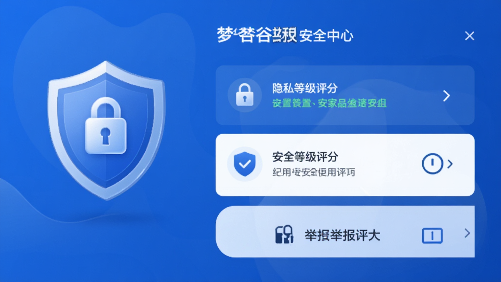 �ι�APP��ȫ����ҳ�棬���������Ƕ���ͼ������˽��������ѡ���б�������Ϊ��ֱ�б�ʽ�Ű棬����Լ������ɫ����ϸ�ڰ���������ͼ�ꡢ��ȫ�ȼ����֡��ٱ���ڣ������������ɾ����޶���Ԫ��