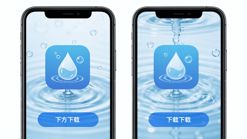 ��������App�ٷ�����ҳ���ͼ������Ϊ�ֻ�չʾAppͼ�������ذ�ť���������½ṹ���Ű��࣬����������£�ϸ�ڰ�����ɫ��ɫ����ˮ�ʲ���Ԫ�أ����ʸ��壬�ɾ����޶���Ԫ��