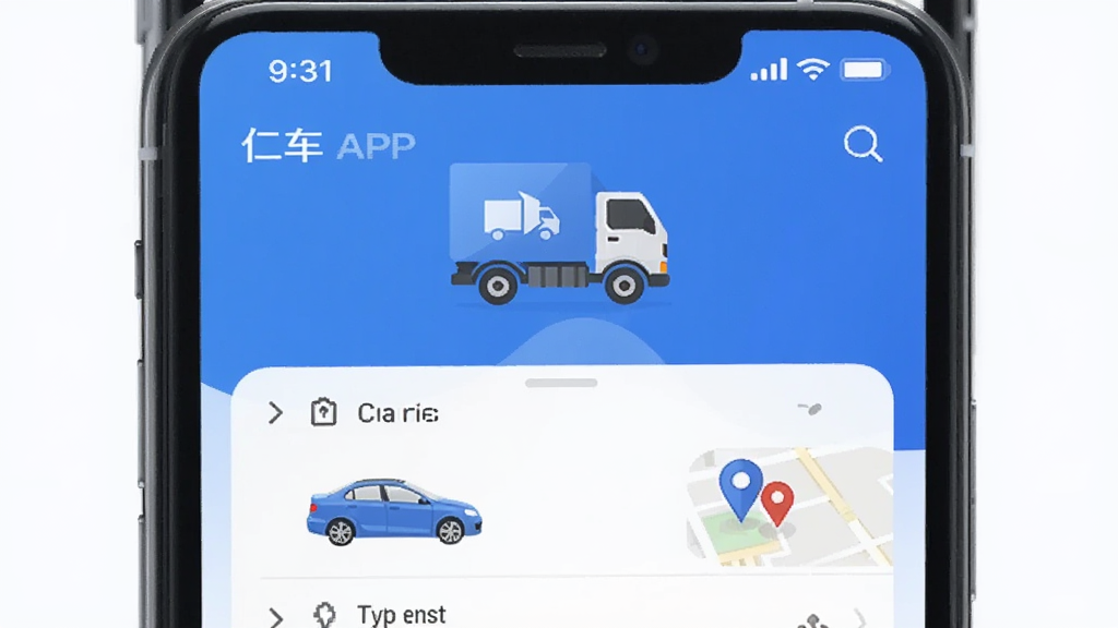 �ֻ���Ļ����ʾ�ʳ�APP���棬����Ϊ��ɫ�����䳵��ͼ������Ϣ�б������־��У��Ű��࣬����ִ�����ϸ�ڰ����������γ�����ͼ��λԪ�أ�����ɾ��޶���Ԫ�أ����廭��