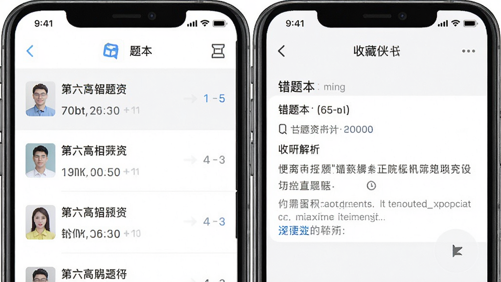 ���������д��Ȿ���ղؼн��棬��ʾ��Ŀ�б���������֣��Ű����룬����Լ�������������޶���Ԫ��