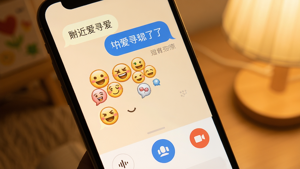 ����Ѱ�� ������棬�ֻ���Ļ��ʾ�������ݺ�������ť��������ḻ����Ƶͨ��ͼ�꣬ůɫ������ܰ�罻��Χ�������������߻��ʣ�������Ԫ��