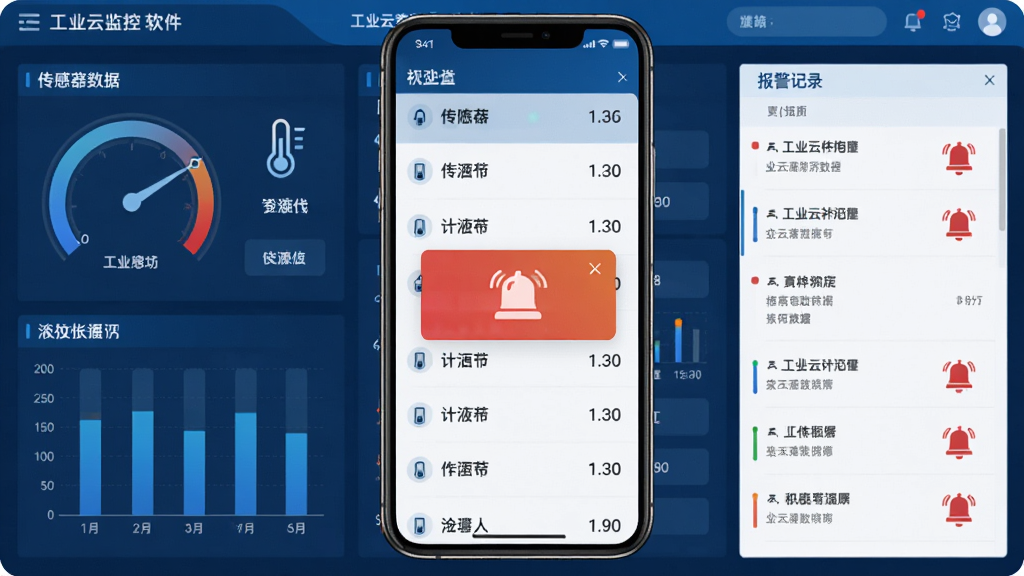 ��ҵ�Ƽ���������棬����Ϊ�ֻ���Ļչʾ�����������б��뱨������������Ϊ����Ǳ����Ҳ౨����¼���Ű����룬���Ϊ�Ƽ�����ҵ�磬ϸ�ڰ�����ʪ��ͼ�ꡢҺλ��״ͼ������������ʶ�������������ɾ����޶���Ԫ��