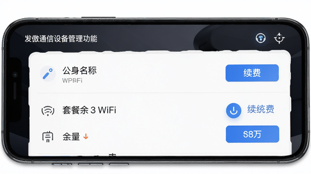 ����ͨ���豸�������ܽ��棬����Ϊ�ֻ���Ļ��ʾ����WiFi�豸�б�������Ϊ�������У��Ű����������Ϊ�ִ��Ƽ��磬ϸ�ڰ����豸���ơ��ײ����������Ѱ�ť�����ʸ��壬�ɾ����޶���Ԫ��