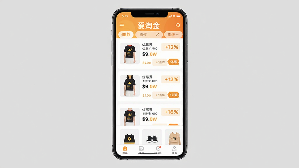 ���Խ�App����չʾ���ֻ���Ļ����ʾ�Ż�ȯ�б�����Ʒ�Ƽ�ҳ�棬����Ϊһ�������ֻ������־��У��Ű��࣬���Ϊ�ִ���ƽ����ƣ�ϸ�ڰ�����Ʒ����ͼ���۸��ǩ���Ż�ȯ�����ʸ��壬�ɾ����޶���Ԫ��