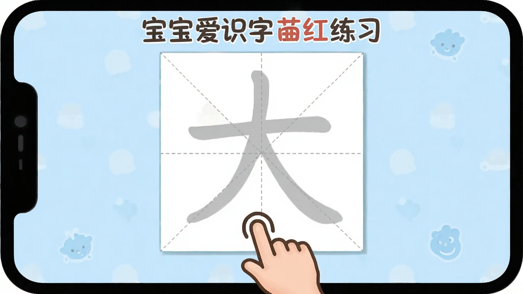 ������ʶ�������ϰ���棬��������һ�����ָ񣬸�����ʾǳ��ɫ�ĺ��֡�����Ϊ���ģ�壬�·�����ָͼ��ָʾ��д���򡣱���Ϊ��͵�ǳ��ɫ�������࣬���ͨ�������������޶���װ��Ԫ�ء�