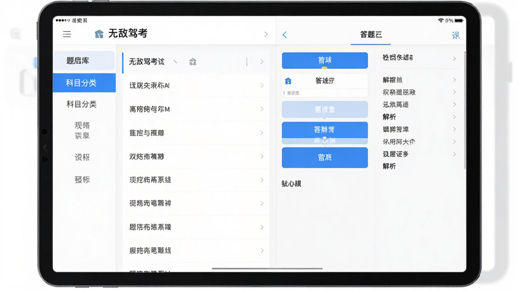 �޵мݿ�app����չʾͼ��ƽ���豸������ʾ����б��ʹ�����棬����п�Ŀ���ർ�����Ҳ��д��⿨�ͽ������򣬽����԰�ɫ����ɫΪ������������񣬸ɾ��޶���Ԫ�أ����廭��