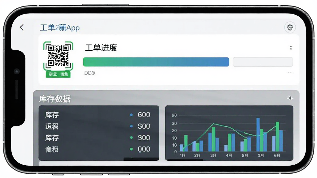 SynFactoryApp2.0���������ͼ������Ϊ�ֻ���Ļչʾ�����������壬����Ϊ���½ṹ�Ϸ���ʾ���������·���ʾ������ݣ��Ű�����������Լ����ϸ�ڰ���ɨ�밴ť������ͼ�������ʸ��壬�ɾ����޶���Ԫ��