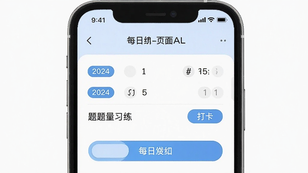 ҽѧ�����APP��������ϰҳ�棬����Ϊ�ֻ���Ļ��ʾ���������ÿ��һ����ڣ����������Ű棬����ƽ����ƣ�ϸ�ڰ�����ݱ�ǩ������ͳ�ơ��򿨰�ť�������������ɾ��޶���Ԫ��