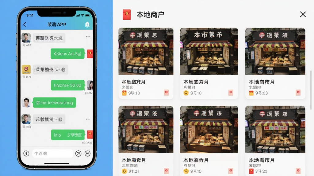 ����APP��������뱾���������ҳ��չʾ������Ϊ�ֻ���Ļ���������ҷ����������ʾ�����б����Ҳ���ʾ�����̻���Ƭ���Ű��࣬����ִ���ƽ��ϸ�ڰ�����Ϣ���ݡ����ͼ�ꡢ�̻�����ͼ�������������ɾ����޶���Ԫ��