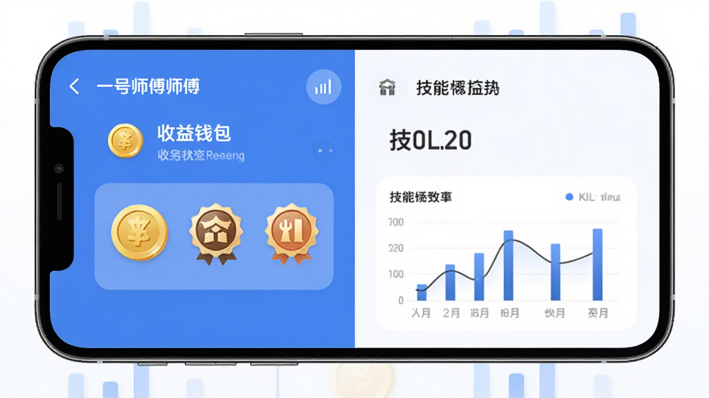һ��ʦ��ʦ���˹��ܽ��棬����Ϊ�ֻ���Ļչʾ����Ǯ���ͼ��ܱ�ǩҳ�棬����Ϊ���ҷ���չʾ��������ģ�飬�Ű��������򣬷��Ϊ���¼�Լ����磬ϸ�ڰ������ͼ�ꡢ���ܻ��¡�����ͼ���������������ɾ����޶���Ԫ��