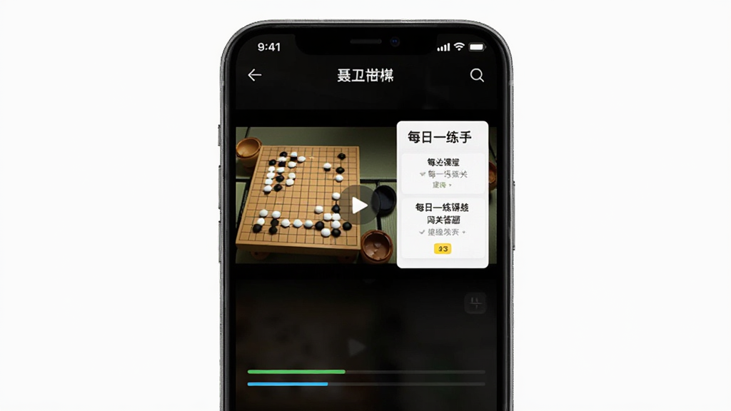 ����ƽΧ��APP�γ�ѧϰ���棬����Ϊ�ֻ���Ļ��ʾΧ�������Ƶ�طź�ÿ��һ�����ش��⣬����Ϊ�����ֻ�չʾ���Ű������������Ϊ�ִ�������APP��ϸ�ڰ�������Ԫ�غͽ����������ʸ���ɾ��޶���Ԫ��