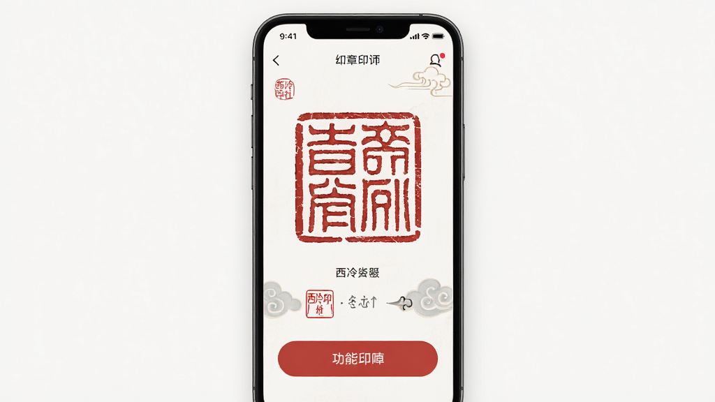 ����Ϊһ�������ֻ�չʾӡ�����ʦAPP���棬��������ͻ��׭��ӡ��ͼ���빦�ܰ�ť���Ű������������Ϊ�ִ��й��磬ϸ�ڰ�����ӡ����ӡ����������ӡ��Ԫ�أ����ʸ��壬�ɾ����޶���Ԫ��