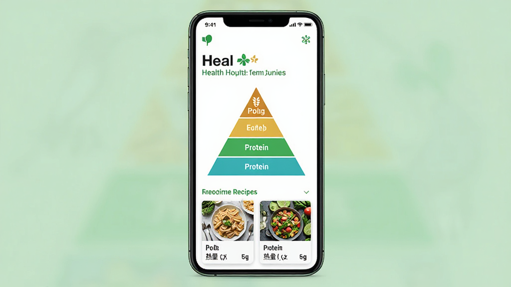 ����Ϊһ�������ֻ���Ļ��ʾ Heal ���� Ӧ�õ���ʳ������ͼ�����Ƽ�ʳ���б� ����Ϊ�ֻ�����չʾ �Ű�Ϊ���½ṹ�Ϸ�ΪӦ�ñ����·�Ϊ������ͼ�����Ʒ��Ƭ ���Ϊ�ִ���Լ������ ϸ��Ϊ��ɫ���ɫ��ɫ�� �����������ע�����߲˵����ʵ���� ��Ʒ��Ƭ��ʾ��������� ����Ϊ���� �ɾ� �޶���Ԫ��