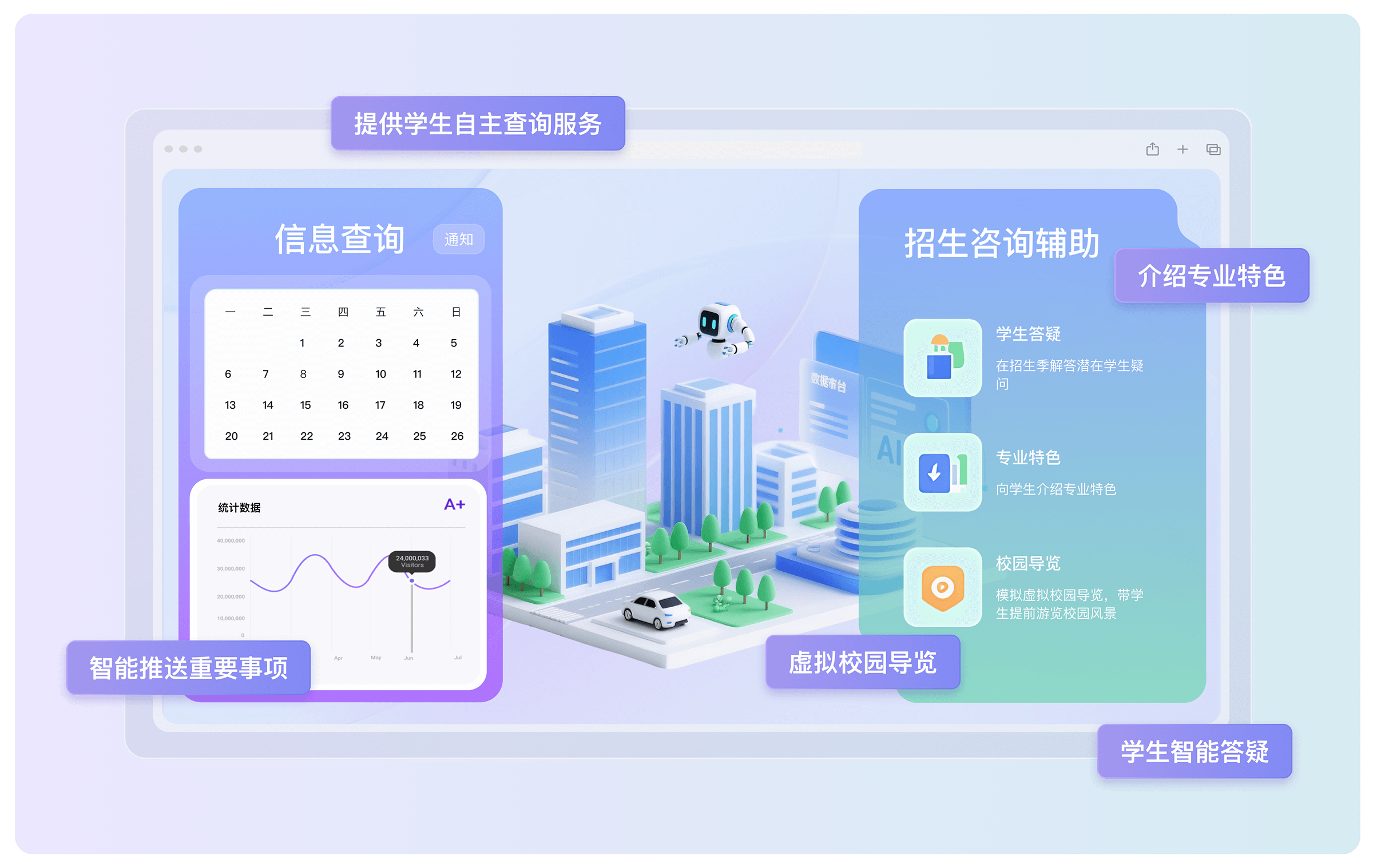 启德素养 智能学习平台 界面预览