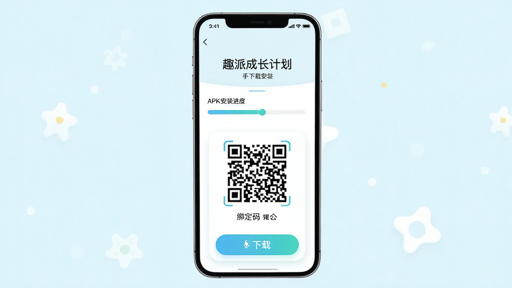 Ȥ�ɳɳ��ƻ� �ֻ����ذ�װ���� չʾAPK��װ���ȺͰ����ά�� ���־��� �Ű��� �������ǳɫ ϸ�ڰ������ذ�ť�ͽ����� ���ʸ��� �ɾ� �޶���Ԫ��
