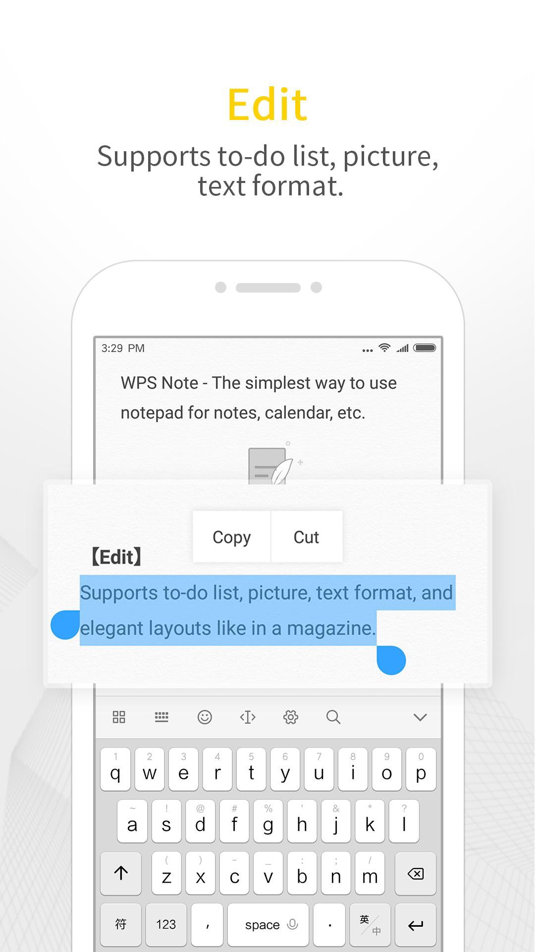 WPS��ǩ ��׿�� ���ܽ���