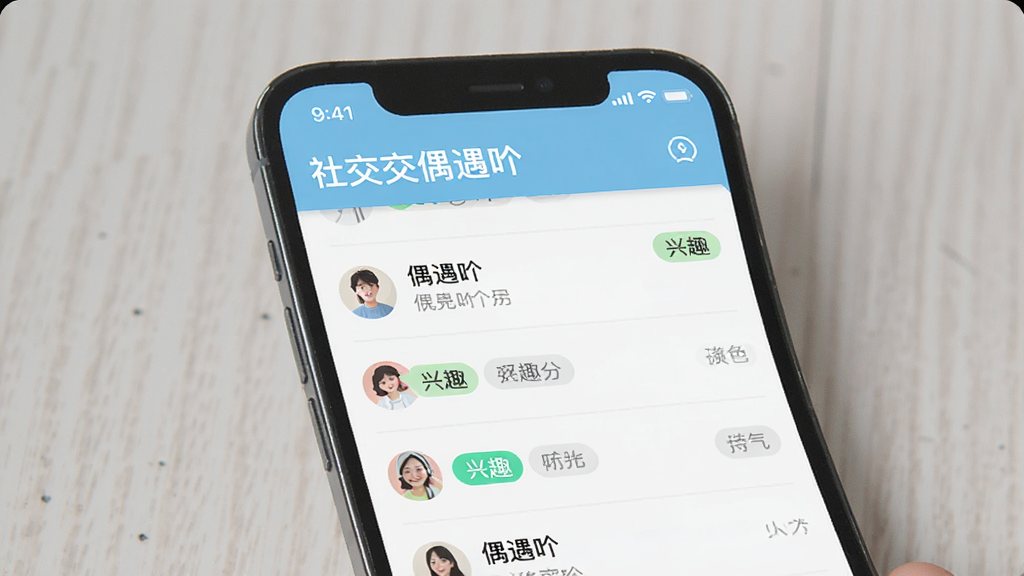 ż��߹ �罻Ӧ�� ����չʾ �ֻ���Ļ �����б� ��Ȥ��ǩ ��ƽ����� �����ˬ ���廭�� �޶���Ԫ��