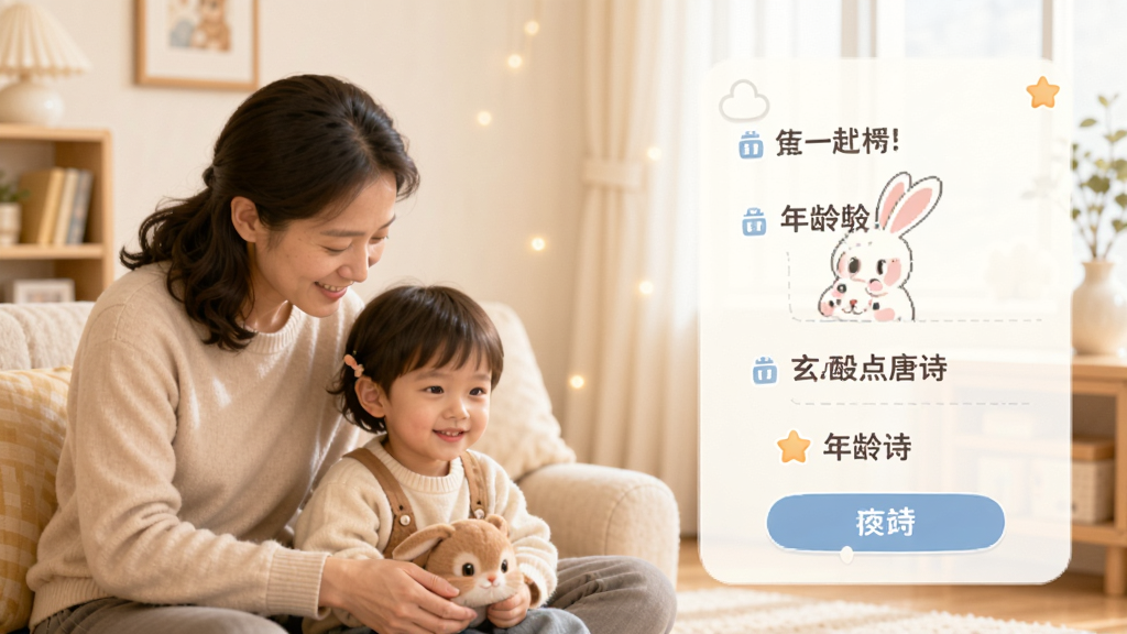 �����õ���ʫ����ѡ����棬չʾ��ͬ����ζ�ͯʹ�ó�����������ܰ���мҳ���麢�ӣ������ͣ������������ɾ��޶���Ԫ��