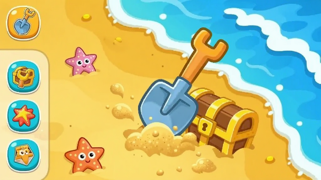ɳ̲������APP�����ͼ��������һƬ��ɫɳ̲����ɫ���ˣ����������п�ͨ�ھ����¶��һ�ǵı��䣬����Ϊ�����Ϸ�������Ű������ʾ��Ʒͼ��ͼ�꣬���Ϊ������ʿ����������ͨ���ϸ�ڰ���ɳ���ɽ�Ч���Ϳ�ͨ���ǣ����ʸ��壬�ɾ����޶���Ԫ��