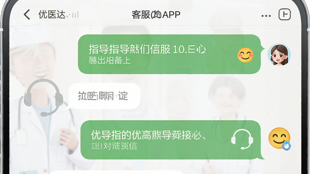 ��ҽ��APP�ڿͷ�������棬�ͷ����ڷ���ָ����Ϣ������Ϊ�Ի����ݣ��Ű���������������Ѻã�ϸ�ڰ�������ͼ���Ц�����飬���ʸ��壬�ɾ����޶���Ԫ��