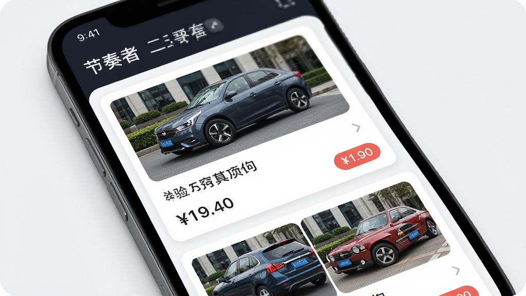 �ֻ���Ļ��ʾ�������ߡ�APP���棬����Ϊ���ֳ��б�������Ϊ���»�����Ƭʽ���Ű����������Ϊ�ִ��Ƽ�������磬ϸ�ڰ�����������ͼ�ͼ۸��ǩ�����ʸ��壬�ɾ����޶���Ԫ��