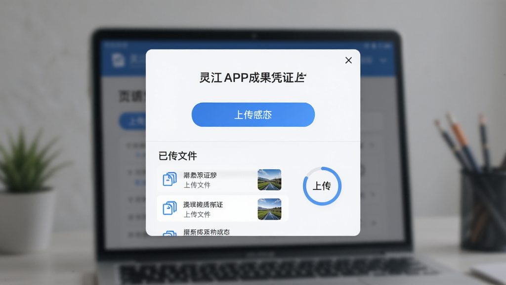 �����������齭APP�ɹ�ƾ֤�ϴ�ҳ�棬����Ϊ���е�����ʽ���Ű�Ϊ�ϴ���ť�����롢�Ѵ��ļ��б����·������Ϊ��ˬǳɫ����磬ϸ�ڰ����ļ�ͼ�ꡢ����ͼԤ�����ϴ����Ȼ������ʸ��壬�ɾ����޶���Ԫ��
