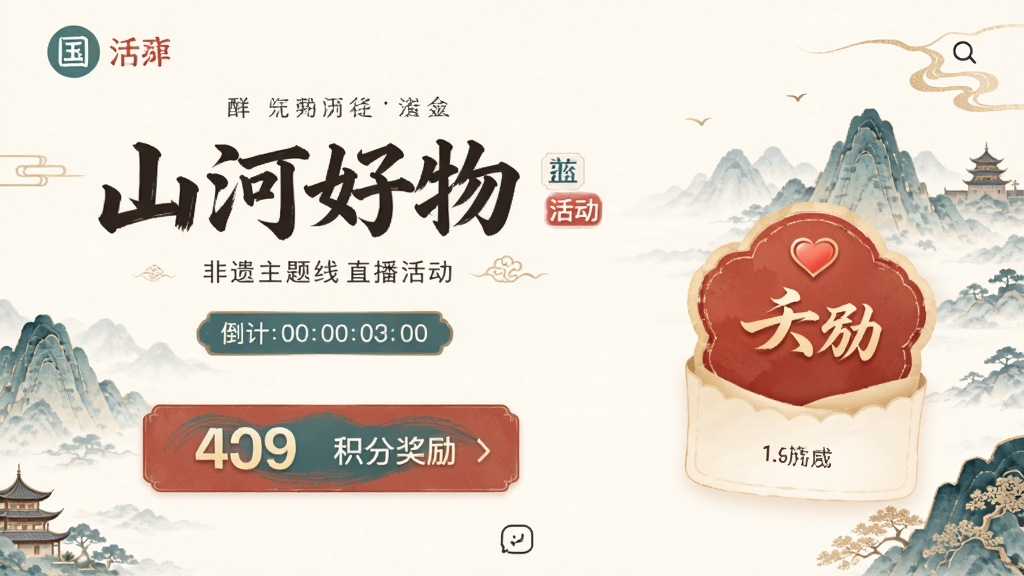 ɽ�Ӻ���App�Ļ��ҳ�棬չʾһ��������������ֱ������棬�������л���⡢����ʱ�ͻ��ֽ�����ʶ��������ɫ���������������ʸɾ��޶���Ԫ��