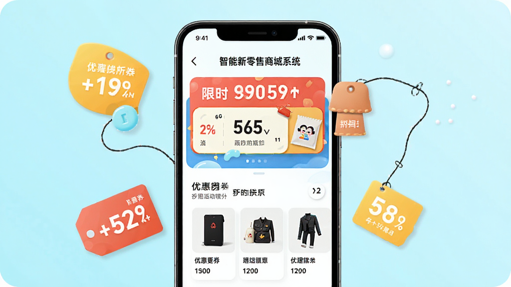 �����������̳�ϵͳƷ�ƻҳ�棬�ֻ���Ļչʾ�Ż�ȯ����ʱ�ۿۺ��������Ϊ�ֻ��������ǩ�����־��У��Ű���ã�����������죬ϸ�ڰ����ۿ���������Ʒ����ͼ�����ʸ���ɾ��޶���Ԫ��