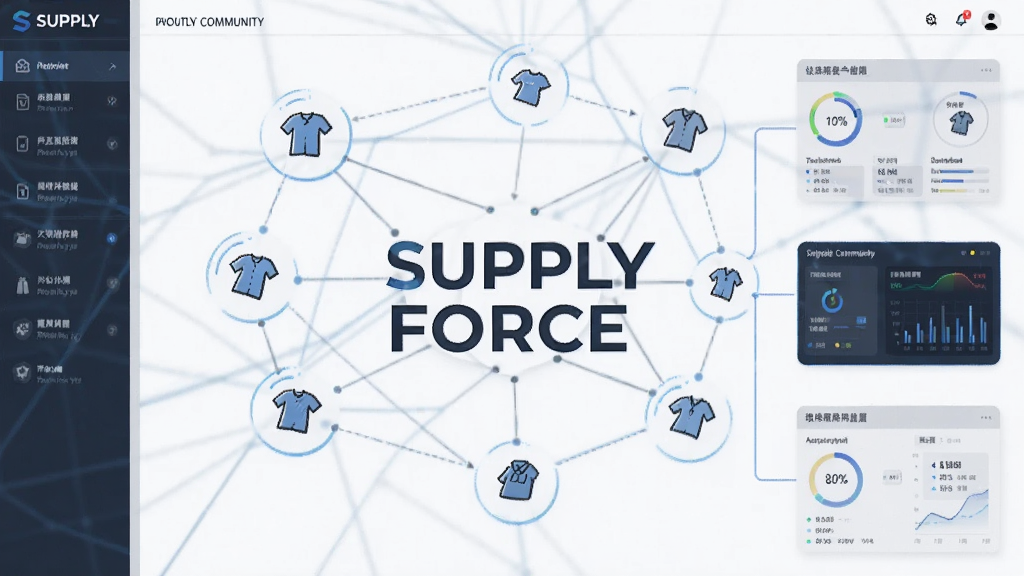 �ִ���װ��Ӧ������ƽ̨���棬����ΪSUPPLY FORCE��־���ҵ��������ͼ�����־��У��Ű��������������Ƽ���ϸ�ڰ�����װͼ�ꡢ�����ߡ�������壬���ʸ��壬�ɾ����޶���Ԫ��