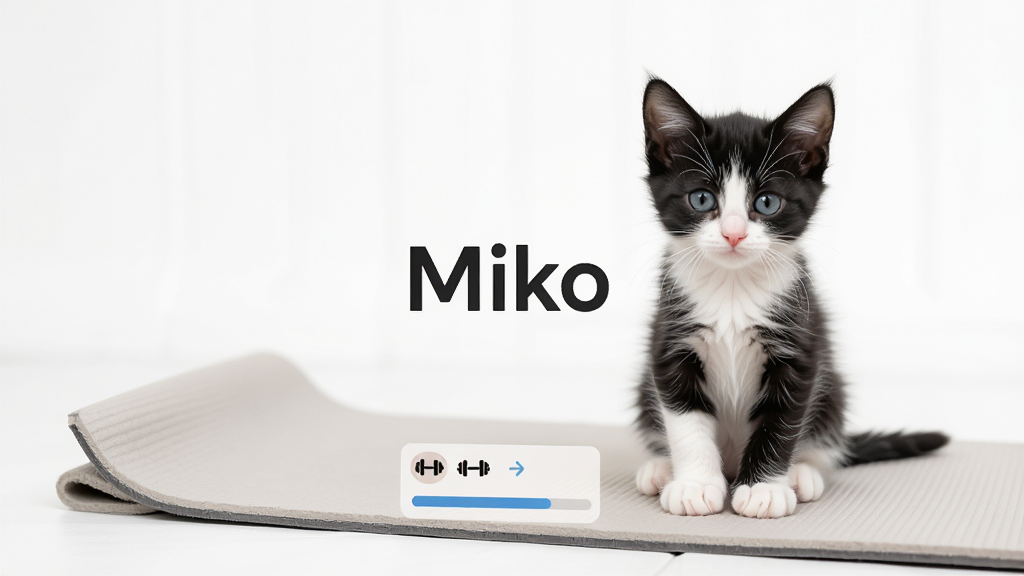 һֻ�ɰ��ĺڰ�Сè���ڼ�Լ�˶����ԣ�����Ϊ�ɾ���ɫ������������ʾ��Miko���������ƣ�����ͻ�������־��У��Ű��࣬�������������ϸ�ڰ���Сè���˶�ͼ���ѵ�������������ʸ��壬�ɾ����޶���Ԫ��