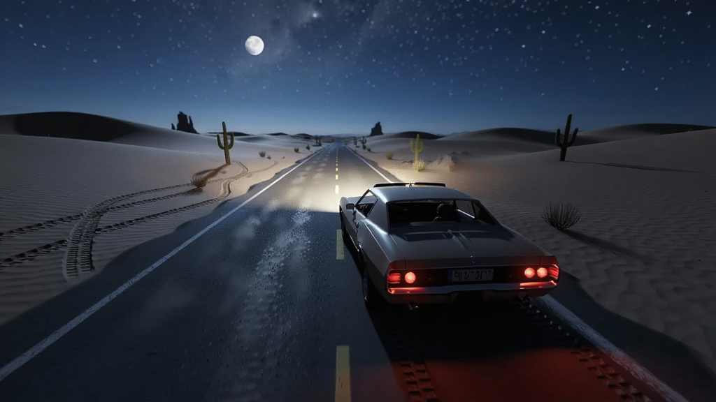 My Classic Car ҹ��ɳĮ��ʻ����������Ϊһ�������������¹�����ʻ��ɳĮ��·������ΪԶ���ӽǣ��Ű�ͻ����������ǰ���Ĺ��������Ϊдʵ��Ϸҹ����ϸ�ڰ����ǿա�ɳ��ͳ���ӡ�����ʸ��壬�ɾ����޶���Ԫ��