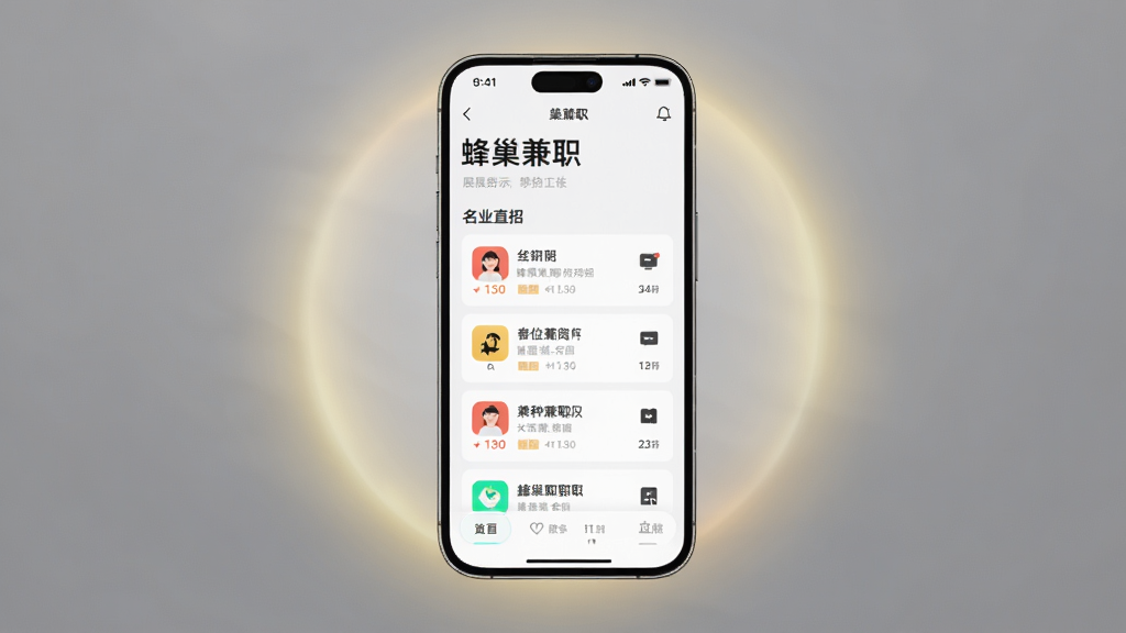 �䳲��ְAPP��ҳչʾ����ֱ������ּ�ְ��λ�б�������ɾ����࣬�ֻ���Ļ���У���Χ����͹�Ч������ִ���Լ�������������޶���Ԫ��