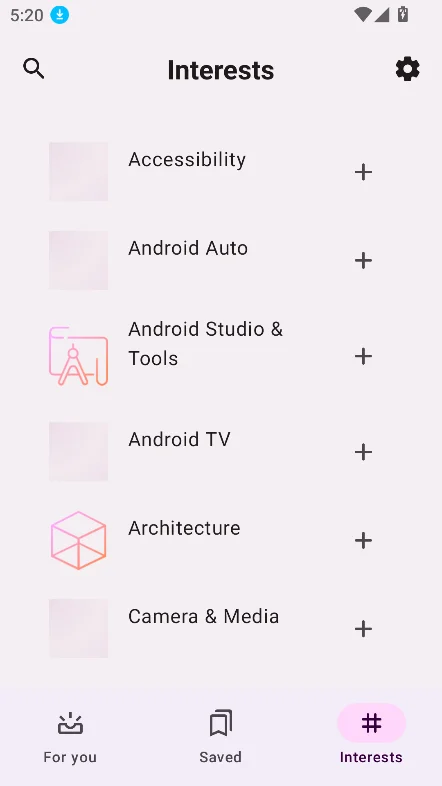 Now in Android�������ذ�׿���°�v1.0.0�ֻ������н�ͼ