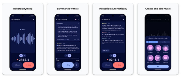 Headwolf AI 安卓版 录音文件管理界面