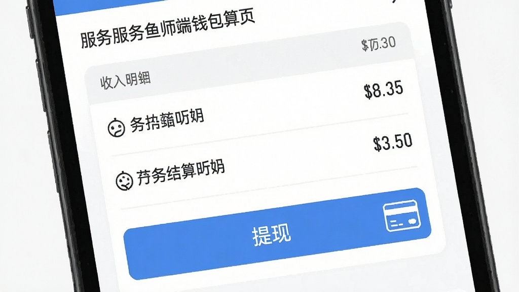 ���������Appʦ����Ǯ������ҳ�棬����Ϊ�ֻ���Ļ��д���������½ṹ���Ű����룬��������Լ��ϸ�ڰ���������ϸ�б������ְ�ť�����п�ͼ�꣬�����������ɾ����޶���Ԫ��